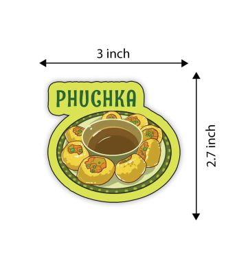 Fast Food Fridge Magnets for Refrigerator Stylish Decor  Home, Kitchen and Office Decoration  Best Souvenir Gift (Phuchka)
